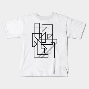 Black Lines Poster II Kids T-Shirt